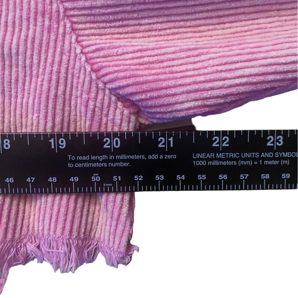 Hot Pink POL Vintage Barbie Pink Corduroy Jacket with Raw Hem Size Small - Picture 16 of 16